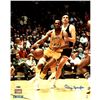Image 1 : Elgin Baylor Signed Vs. Knicks 16X20 Metallic Photo