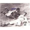 Image 1 : Yogi Berra Vs. Ted Williams Slide B&W Horizontal 8X10 Photo (MLB Auth)
