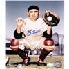 Image 1 : Yogi Berra Signed Color In Catcter's Uniform Without Mask 8X10 Photo