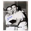 Image 1 : Yogi Berra Signed Hugging Yankee Player B/W 8X10 Photo