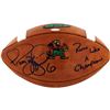 Image 1 : Jerome Bettis Signed Notre Dame Game Model Football W/ "Run Like A Champion Today"