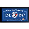 Image 1 : Toronto Blue Jays Man Cave Framed 10X20 Sign W/ Authentic Game-Used Dirt (MLB Auth)
