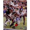 Image 1 : Ahmad Bradshaw Super Bowl XLVI GWTD Fall Into Endzone Signed 8X10 Photo