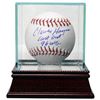 Image 1 : Charlie Hayes Signed Official Major League Baseball Last Out 96 WS W/ Glass Case (New York Yankees)