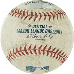 Rockies At Brewers 4-05-2010 Opening Day Game Used Baseball (MLB Auth)
