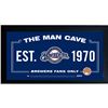 Image 1 : Milwaukee Brewers Man Cave Framed 10X20 Sign W/ Authentic Game-Used Dirt (MLB Auth)