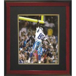 Alvin Harper Signed Dallas Cowboys 8X10 Photo Custom Framed Super Bowl Champs 92 93