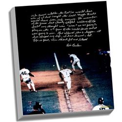 Bill Buckner Facsimile 86 World Series Error Story Stretched  16X20 Story Canvas