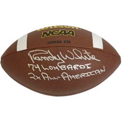 Randy White Signed NCAA Wilson Replica Composite Football Dual 2X All-American & 74 Lombardi (Maryla