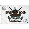 Image 1 : Cindy Morgan, Michael Okeefe  Dual Signed Caddyshack Golf Pin Flag W/ "Lacey, Noonan" Insc.