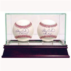 Glass Double Baseball Case (O)