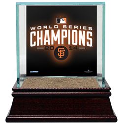 San Francisco Giants 2014 World Series Champions Single Glass Baseball Case W/ Authentic AT&T Park S
