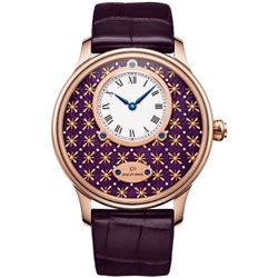 Jaquet Droz  Les Ateliers D&#039;Art Petite Heure Minute Paillonnee  Men Watch