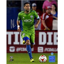 Clint Dempsey Signed Dribbling  Ball Seattle Sounders 8X10 Photo