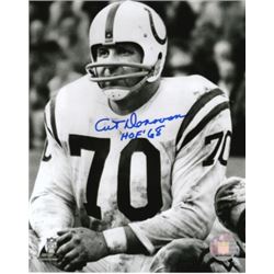 Art Donovan Signed Baltimore Colts 8X10 Photo HOF68