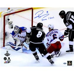 Drew Doughty Signed Los Angeles Kings 2014 Stanley Cup Scoring Goal 16X20 Photo W/ Game 1 Goal"Insc.
