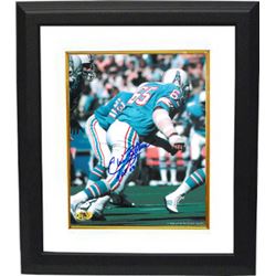 Elvin Bethea Signed Houston Oilers 8X10 Photo Custom Framed HOF 03