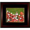 Image 1 : Tom Osborne Signed Nebraska Cornhuskers 16X20 Photo Custom Framed Gatorade (3X National Champ-Black 