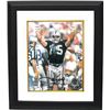 Image 1 : Howie Long Signed Oakland Raiders 8X10 Photo Custom Framed (Arms Up)