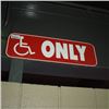 Image 1 : Handicap Only Sign From  Giants Stadium (8X24)