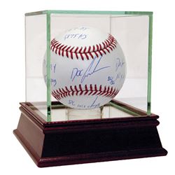 Dwight Gooden Signed MLB Baseball W/ “Dr. K, NYM HOF 10, 84 ROY, 85 Cy, 86 WS Champs, 88 NLE Champs,