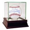 Image 1 : Dick Groch Signed Baseball W/Jeter’S Cooperstown Quote Insc (LE/92)
