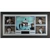 Image 1 : Ringo Starr Unsigned Beatles 5 Photo 40X23 Leather Framed Ed Sullivan Show