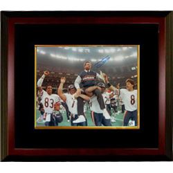 Mike Ditka Signed Chicago Bears Coaching 8X10 Photo Custom Framed Super Bowl XX Carried Off Field