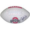 Image 1 : Eddie George Signed Ohio State Buckeyes White Logo Football (Heisman)