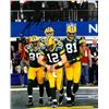 Image 1 : Aaron Rodgers Signed Green Bay Packers 8X10 Photo (SB XLV-Discount Double Check Celebration-Top Sig)