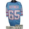 Image 1 : Elvin Bethea Signed Houston Oilers TB Blue Prostyle Jersey Dual 8X Pro Bowl & HOF 2003