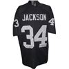 Image 1 : Bo Jackson Oakland Raiders Unsigned Black TB Prostyle Jersey XL