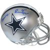 Image 1 : Barry Switzer Signed Dallas Cowboys Riddell Mini Helmet