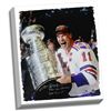 Image 1 : Mark Messier New York Rangers Signed 'Hugging Stanley Cup' 20X24  Canvas W/ " 94 Cup Captain , We Di