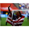 Image 1 : Alex Morgan Signed 2015 Women's World Cup 8X10 Photo With USA Flag