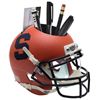 Image 1 : Syracuse Orange (Orange Matte)  NCAA Football Schutt Mini Helmet Desk Caddy