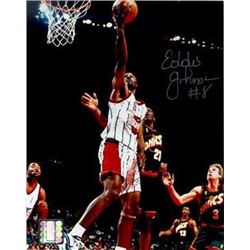 Eddie Johnson Signed Houston Rockets 8X10 Photo- Tri-Star Hologram