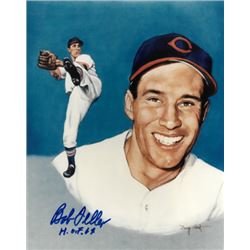 Bob Feller Signed Cleveland Indians 8X10 Portrait Photo HOF 62