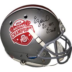 Ezekiel Elliott Signed Ohio State Buckeyes 2014 National Championship Logo Full Size Replica Schutt 