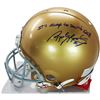 Image 1 : Rudy Ruettiger Signed Authentic Notre Dame Full Size Helmet W/ "It's Always Too Soon To Quit" Insc