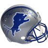 Image 1 : Barry Sanders Signed Detroit Lions Riddell Pro Line Throwback 83-02 Helmet W/ "Lion King, 10X Pro Bo