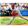Image 1 : Ervin Santana Angels Road Jersey Pitching Horizontal 8X10 Photo W/" No Hitter, 7/27/11" Insc (MLB Au