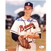 Image 1 : Warren Spahn Signed Close Up 8X10 Photo (JSA)