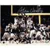 Image 1 : Adam Vinatieri Signed Snow Kick 8X10 Photo