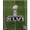 Image 1 : Steve Weatherford SB XLVI Logo Vertical 8X10 Photo W/ "Field Position Baby" Insc.