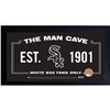 Image 1 : Chicago White Sox Man Cave Framed 10X20 Sign W/ Authentic Game-Used Dirt Capsule (MLB Auth)