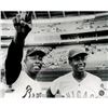 Hank Aaron With Ernie Banks B&W Horizontal 16X20 Photo Uns (Getty # 75433260)