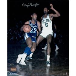 Elgin Baylor Signed Vs. Bill Russell 16X20 Photo