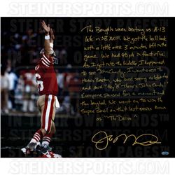 Joe Montana Signed The Drive 16X20 Story Photo