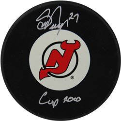 Scott Niedermayer Signed New Jersey Devils Puck W/ "Cup 2000" Insc. (Niedermayer Auth)